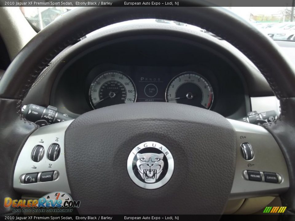 2010 Jaguar XF Premium Sport Sedan Ebony Black / Barley Photo #22