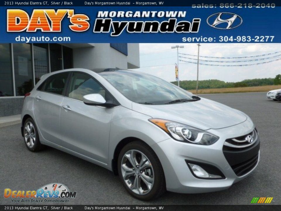 2013 Hyundai Elantra GT Silver / Black Photo #1