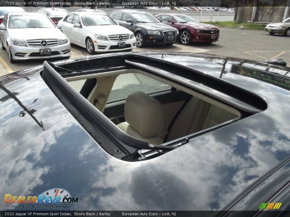 2010 Jaguar XF Premium Sport Sedan Ebony Black / Barley Photo #30