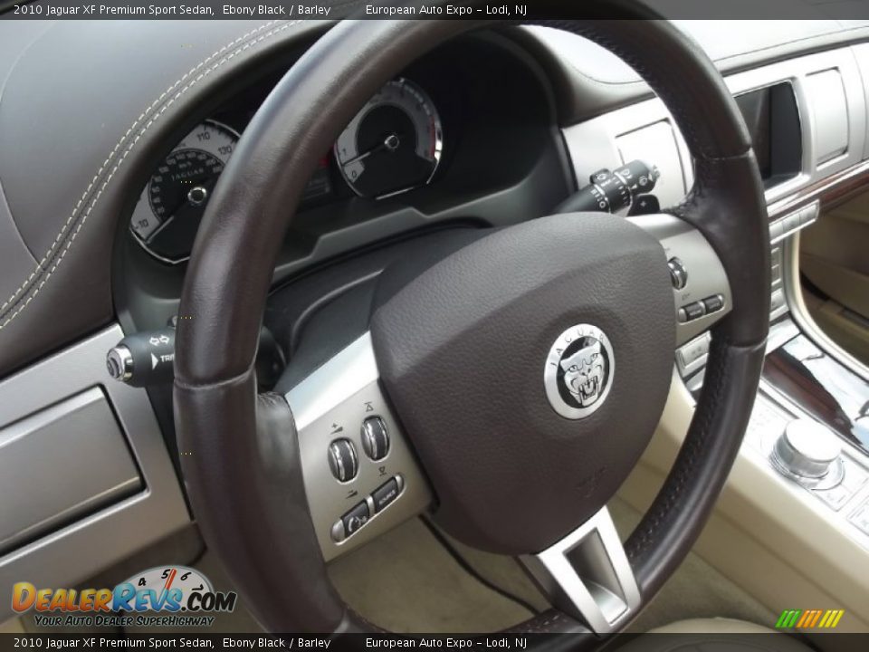 2010 Jaguar XF Premium Sport Sedan Ebony Black / Barley Photo #33