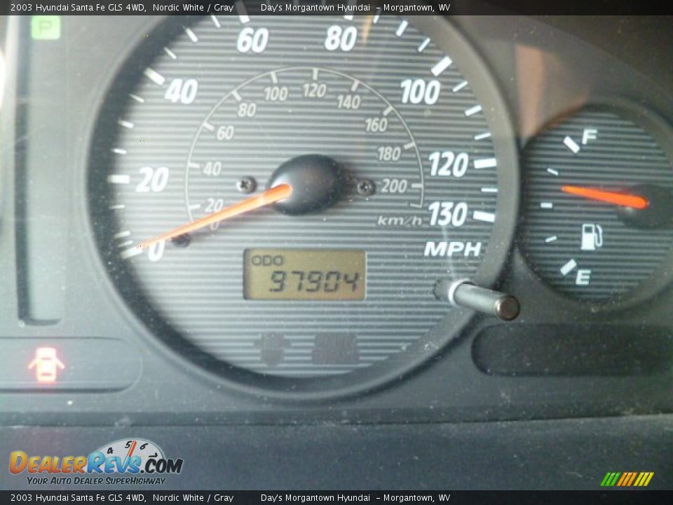 2003 Hyundai Santa Fe GLS 4WD Nordic White / Gray Photo #20
