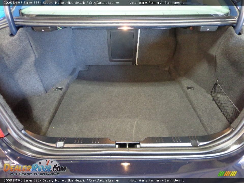 2008 BMW 5 Series 535xi Sedan Monaco Blue Metallic / Grey Dakota Leather Photo #16