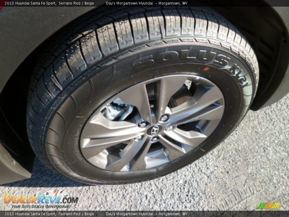 2013 Hyundai Santa Fe Sport Serrano Red / Beige Photo #8