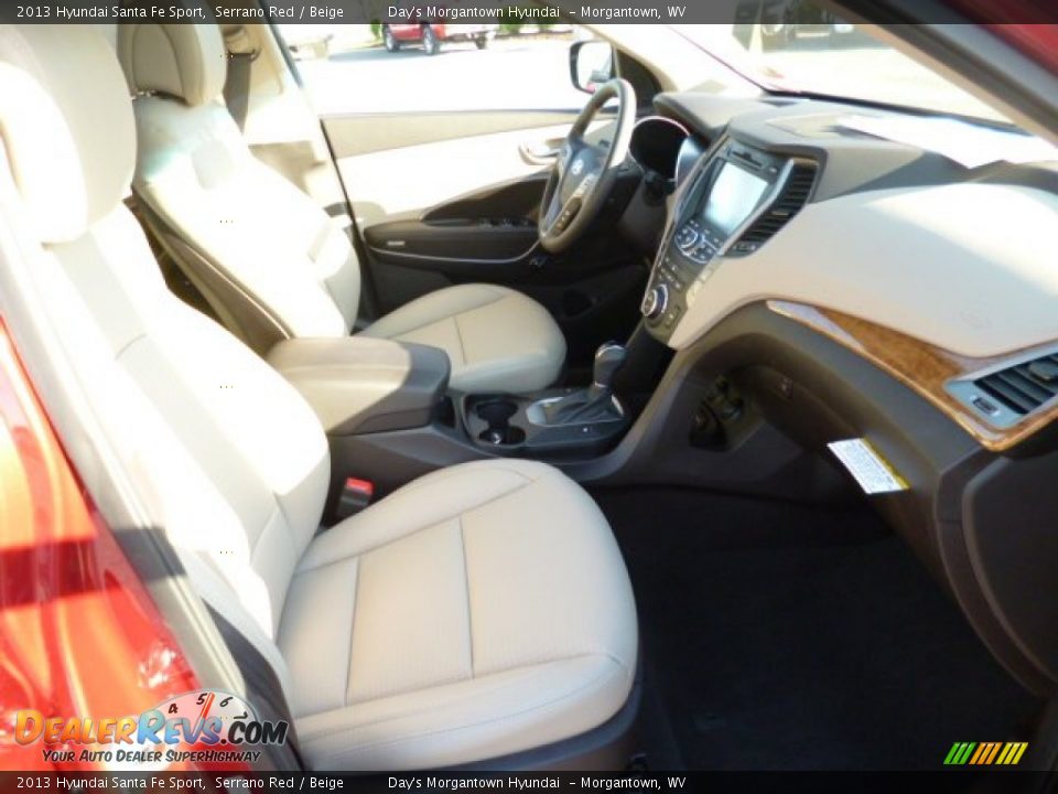 2013 Hyundai Santa Fe Sport Serrano Red / Beige Photo #9