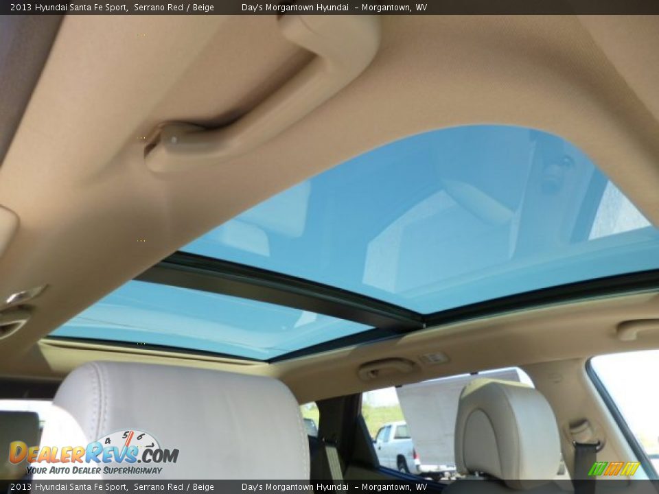 2013 Hyundai Santa Fe Sport Serrano Red / Beige Photo #10