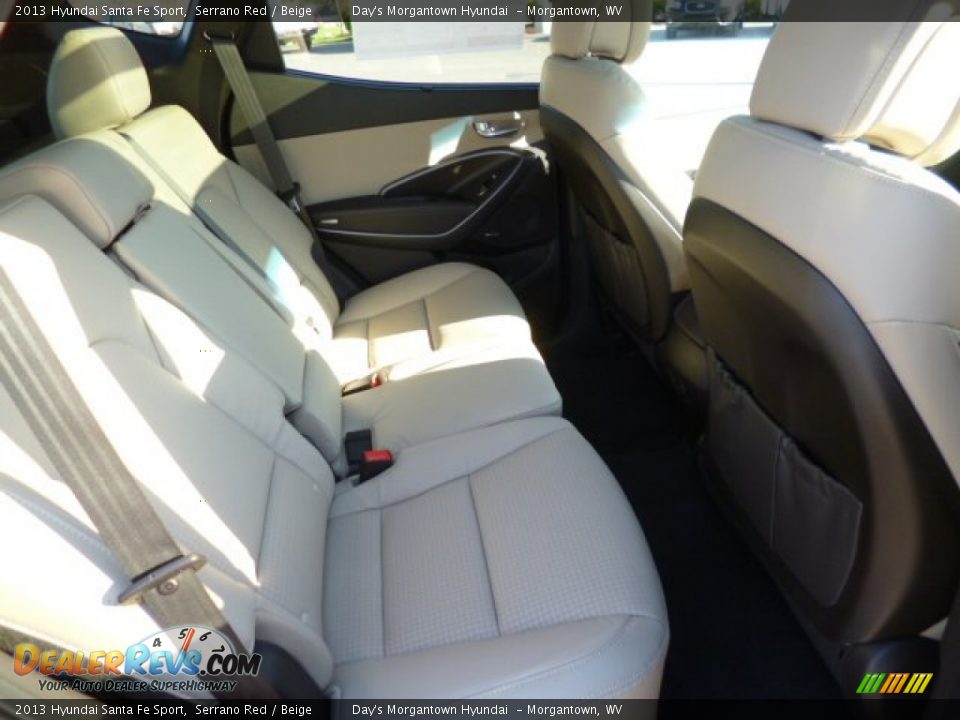 2013 Hyundai Santa Fe Sport Serrano Red / Beige Photo #11