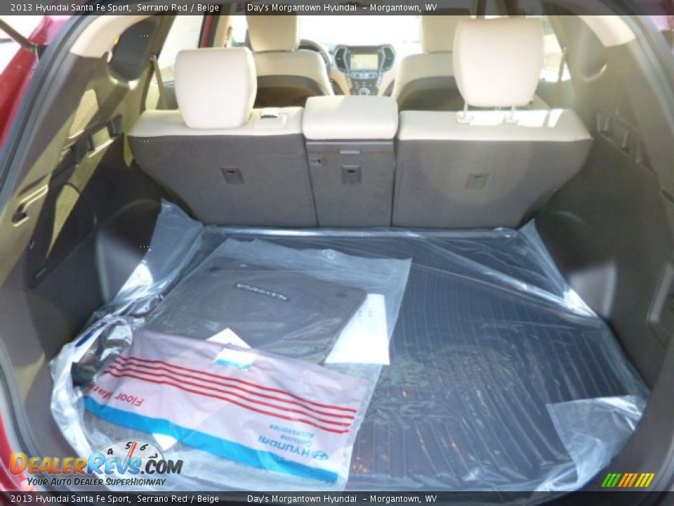 2013 Hyundai Santa Fe Sport Serrano Red / Beige Photo #12