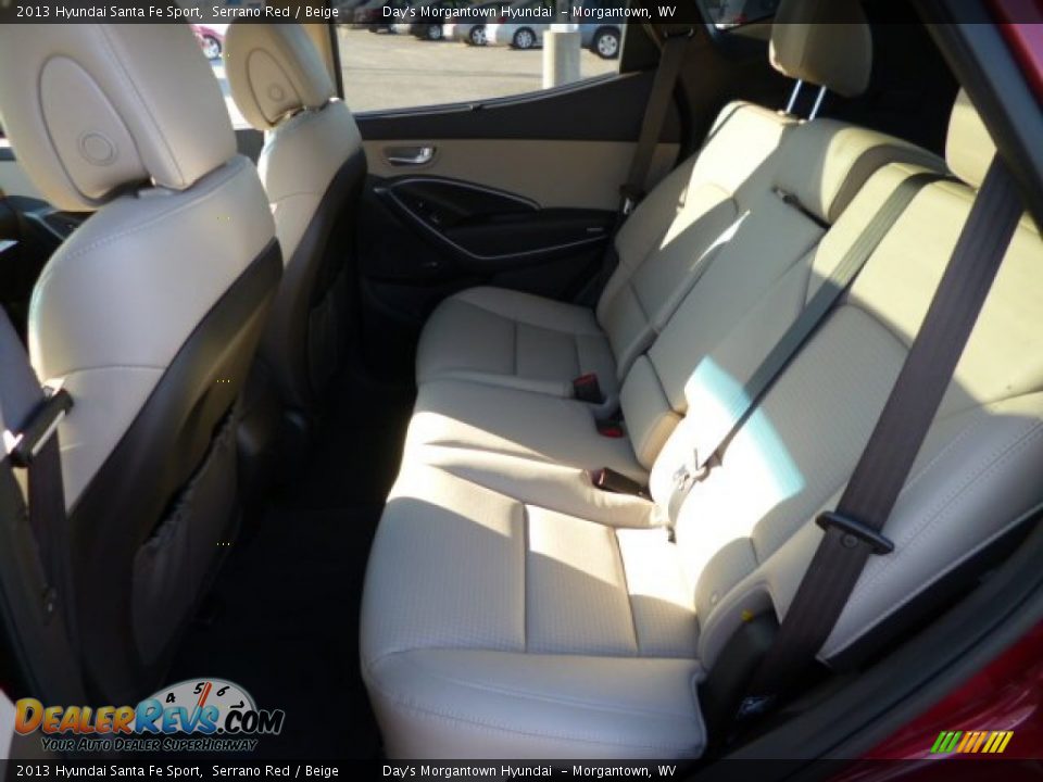 2013 Hyundai Santa Fe Sport Serrano Red / Beige Photo #13
