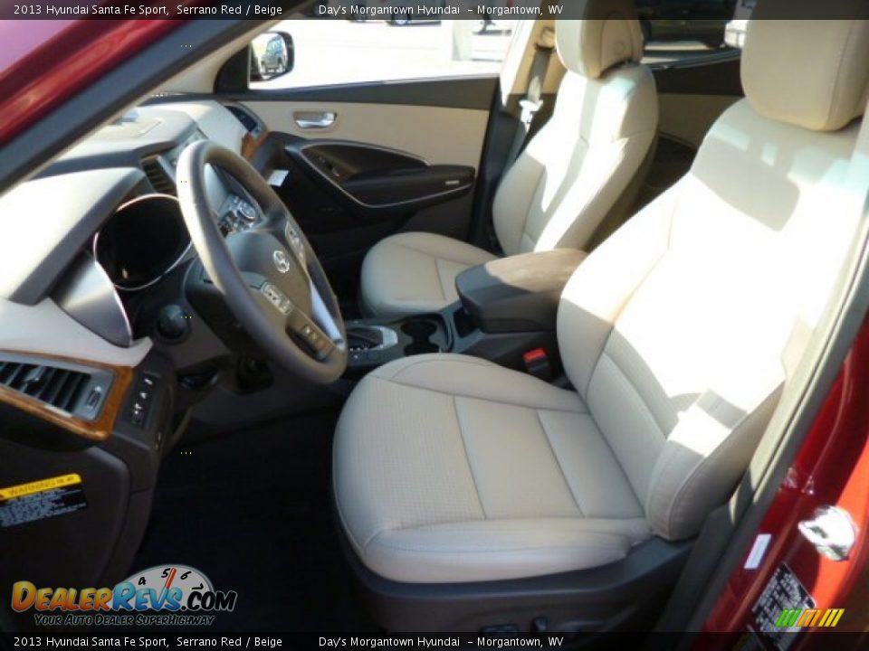 2013 Hyundai Santa Fe Sport Serrano Red / Beige Photo #15