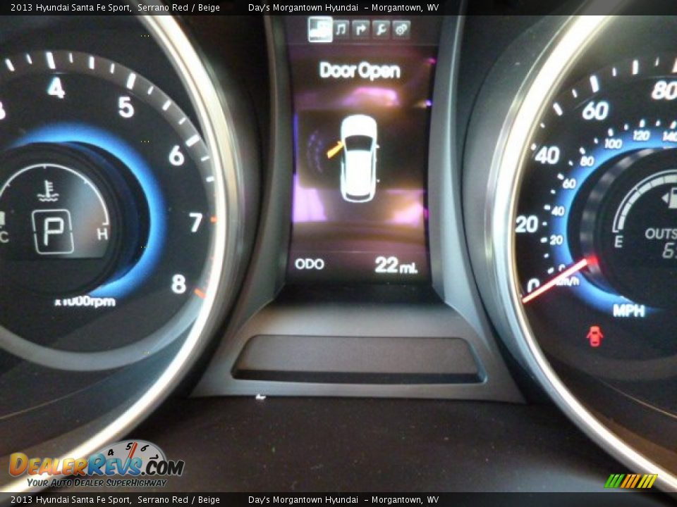 2013 Hyundai Santa Fe Sport Serrano Red / Beige Photo #20