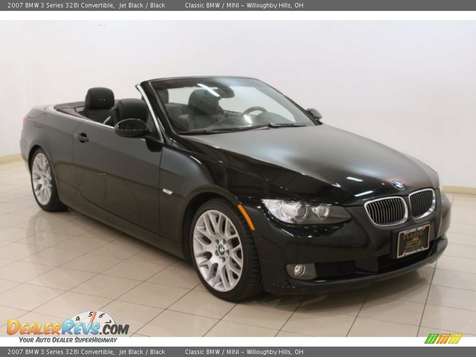 2007 BMW 3 Series 328i Convertible Jet Black / Black Photo #1