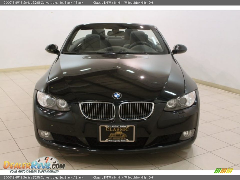 2007 BMW 3 Series 328i Convertible Jet Black / Black Photo #2