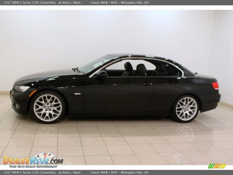 2007 BMW 3 Series 328i Convertible Jet Black / Black Photo #5