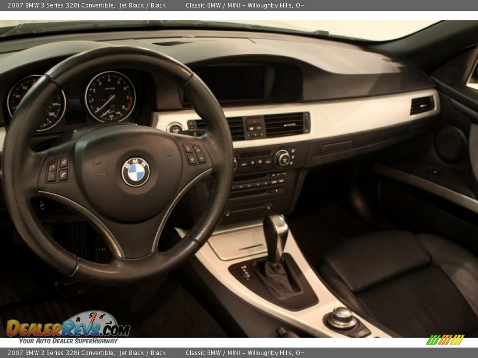 2007 BMW 3 Series 328i Convertible Jet Black / Black Photo #9