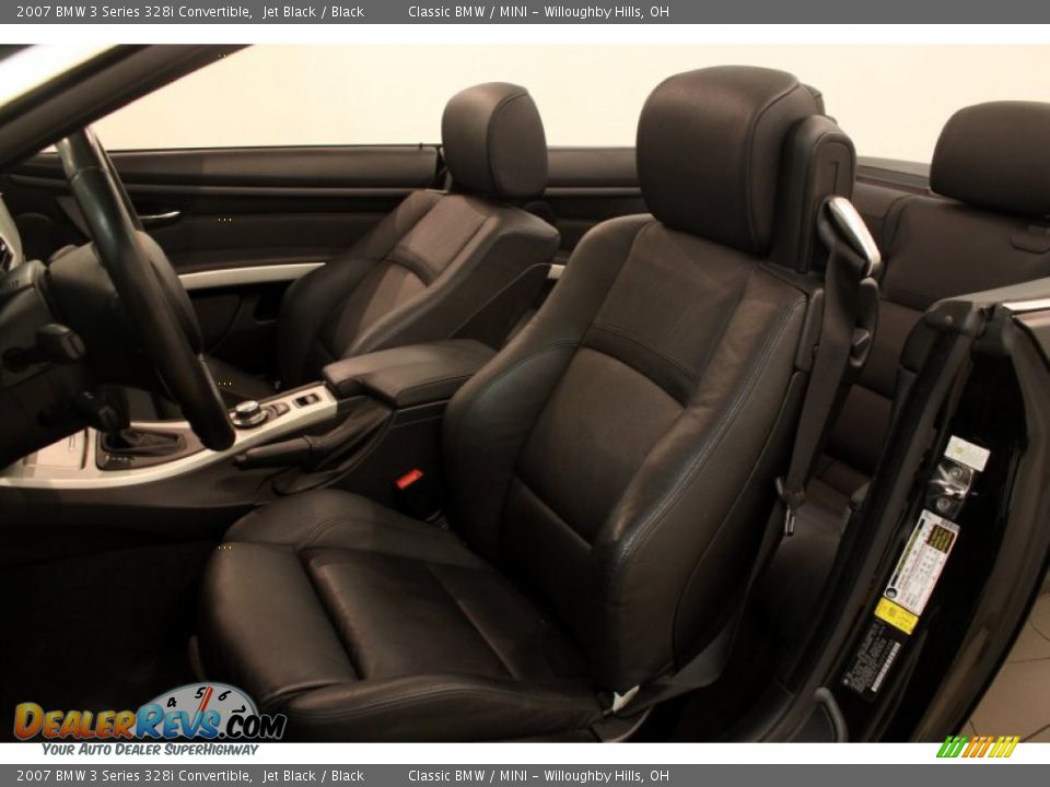 2007 BMW 3 Series 328i Convertible Jet Black / Black Photo #11