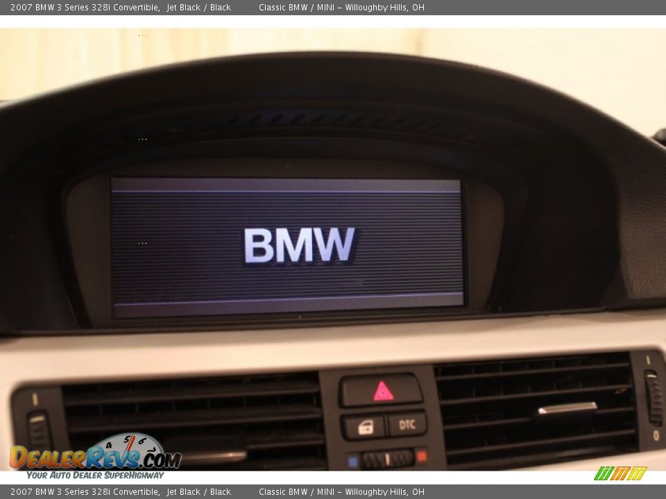 2007 BMW 3 Series 328i Convertible Jet Black / Black Photo #16