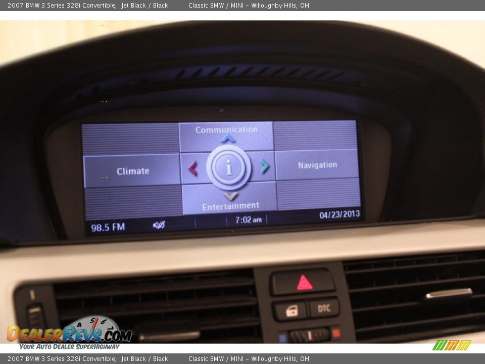 2007 BMW 3 Series 328i Convertible Jet Black / Black Photo #17