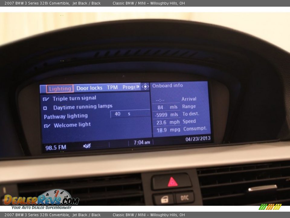 2007 BMW 3 Series 328i Convertible Jet Black / Black Photo #23