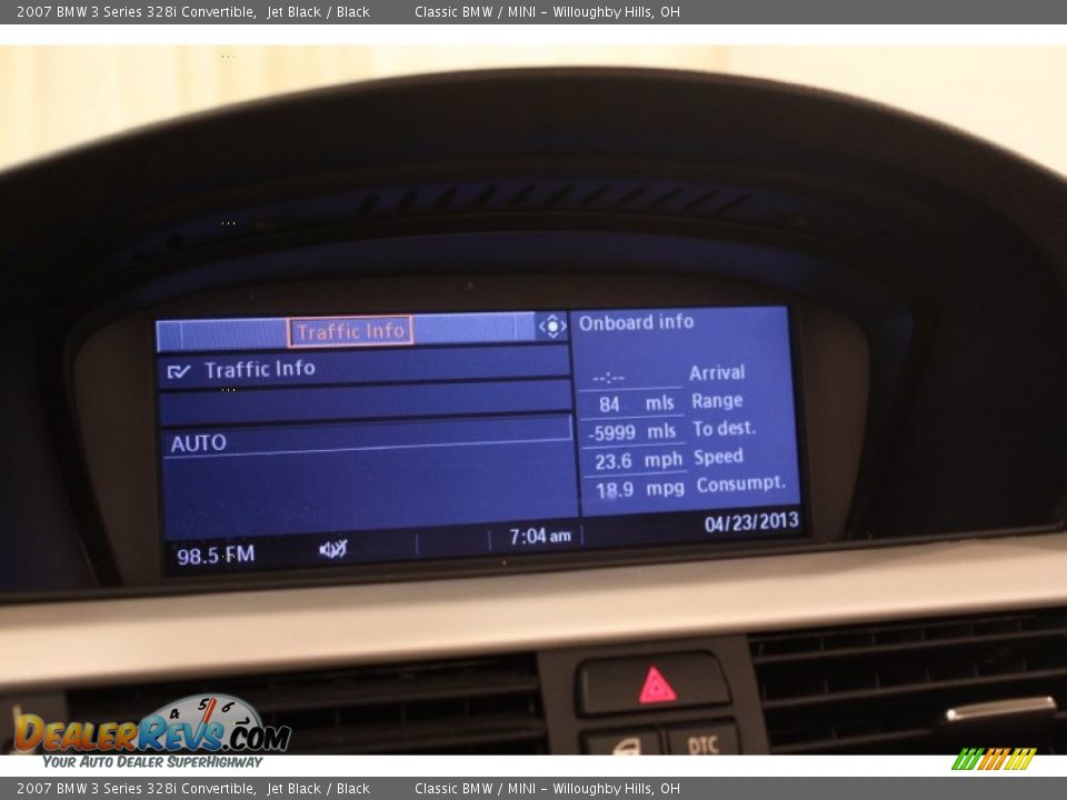 2007 BMW 3 Series 328i Convertible Jet Black / Black Photo #26