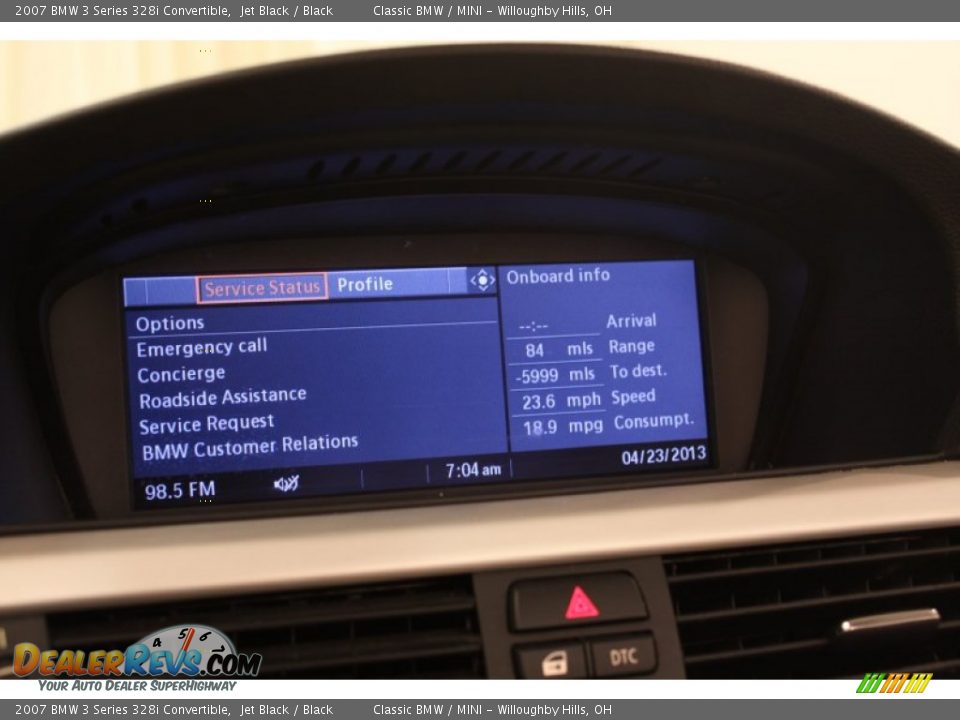 2007 BMW 3 Series 328i Convertible Jet Black / Black Photo #27