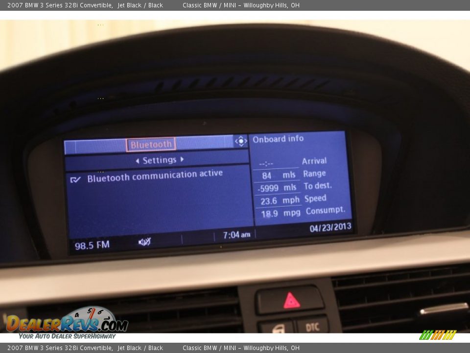 2007 BMW 3 Series 328i Convertible Jet Black / Black Photo #28