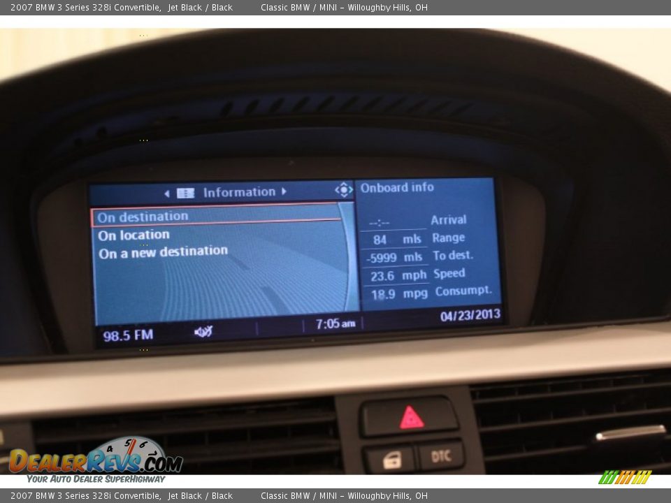 2007 BMW 3 Series 328i Convertible Jet Black / Black Photo #30