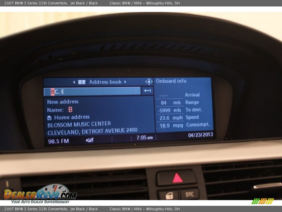 2007 BMW 3 Series 328i Convertible Jet Black / Black Photo #31