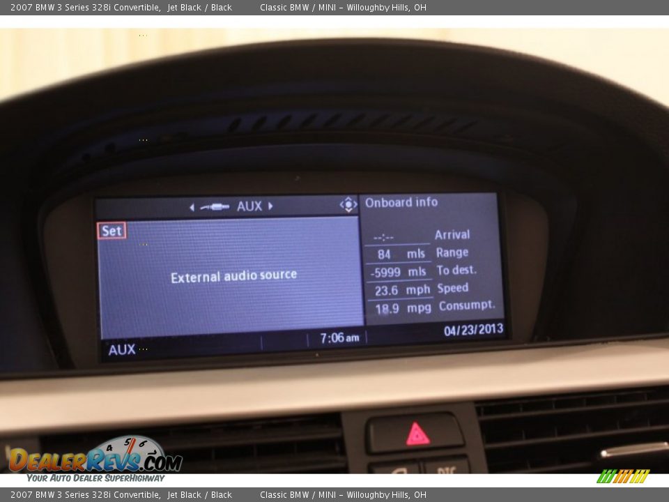 2007 BMW 3 Series 328i Convertible Jet Black / Black Photo #34