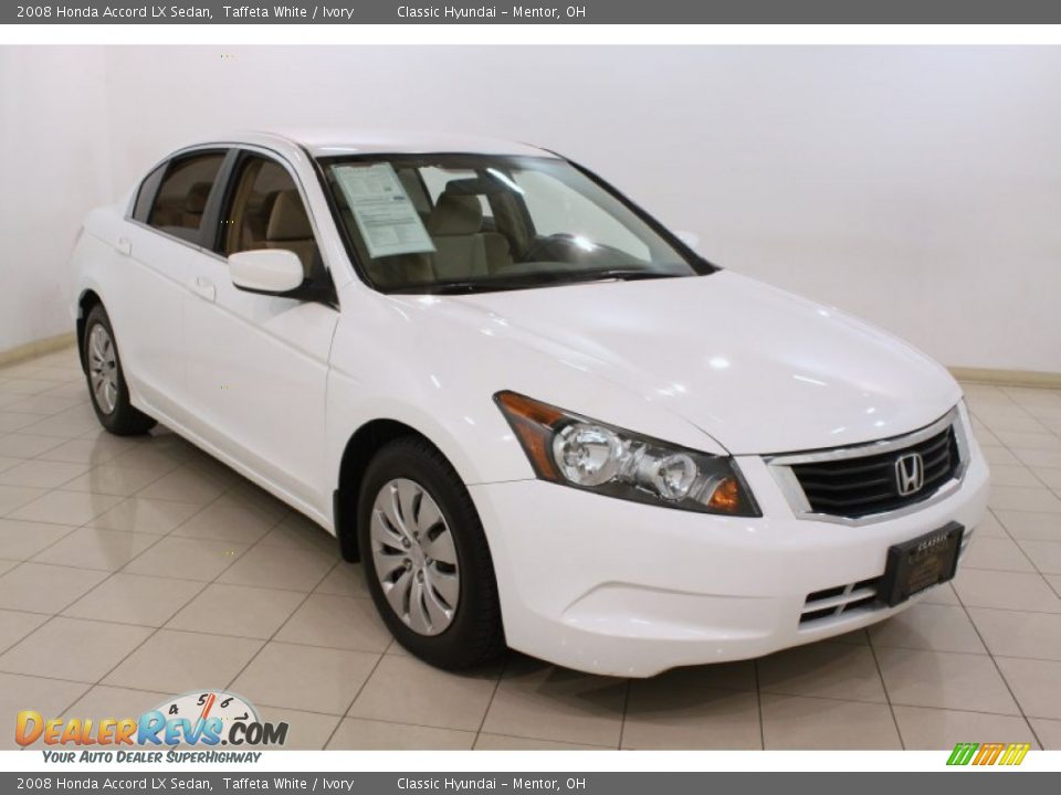 2008 Honda Accord LX Sedan Taffeta White / Ivory Photo #1