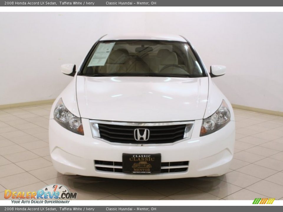 2008 Honda Accord LX Sedan Taffeta White / Ivory Photo #2