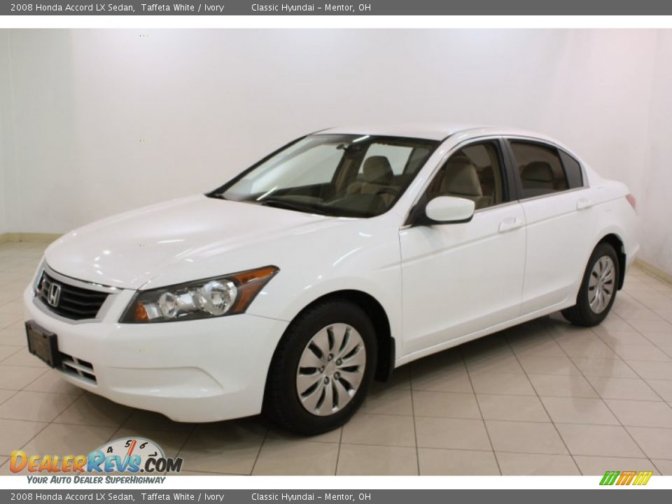 2008 Honda Accord LX Sedan Taffeta White / Ivory Photo #3
