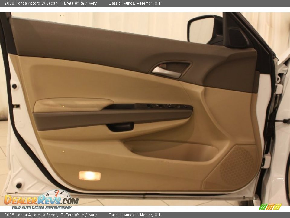 2008 Honda Accord LX Sedan Taffeta White / Ivory Photo #4