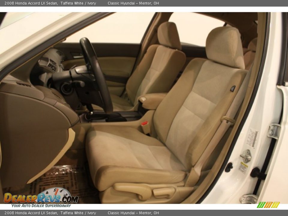 2008 Honda Accord LX Sedan Taffeta White / Ivory Photo #5