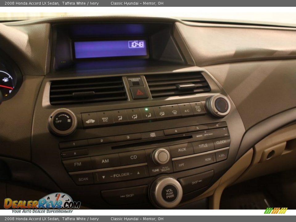 2008 Honda Accord LX Sedan Taffeta White / Ivory Photo #8