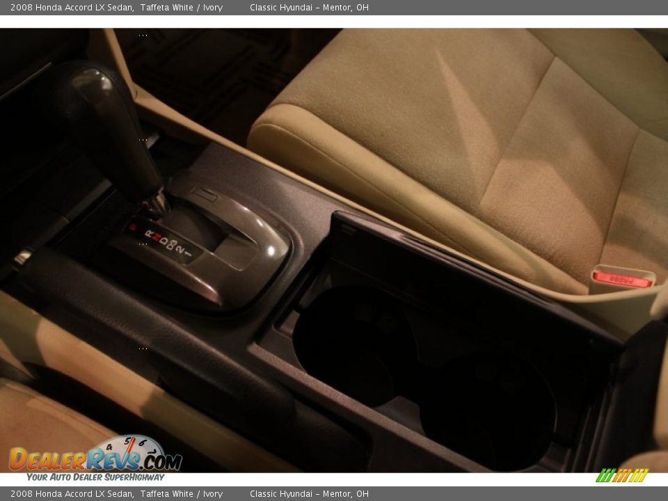 2008 Honda Accord LX Sedan Taffeta White / Ivory Photo #10