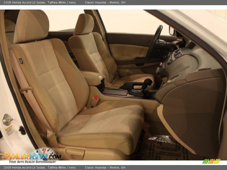 2008 Honda Accord LX Sedan Taffeta White / Ivory Photo #11