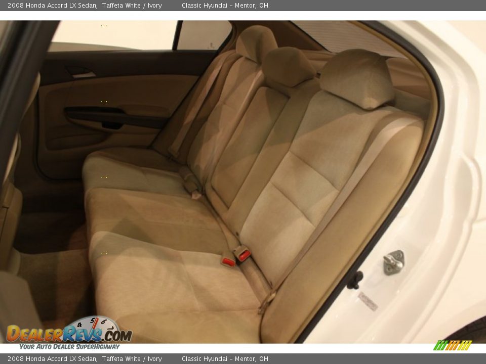2008 Honda Accord LX Sedan Taffeta White / Ivory Photo #13