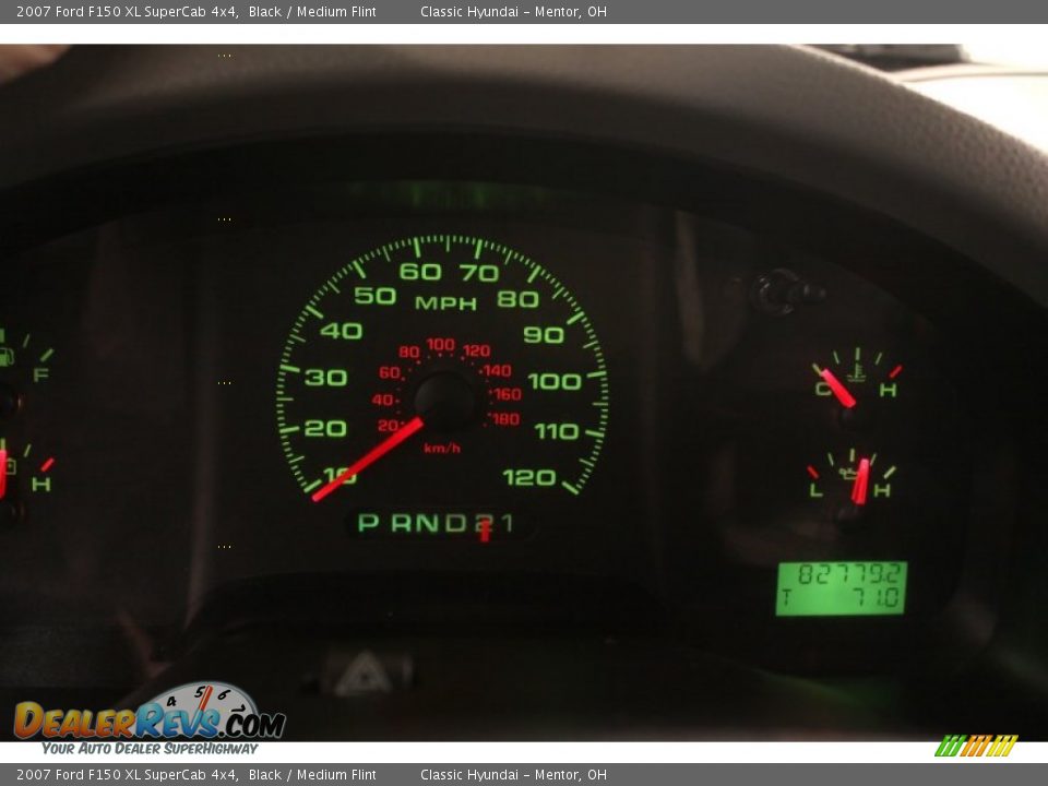 2007 Ford F150 XL SuperCab 4x4 Black / Medium Flint Photo #7