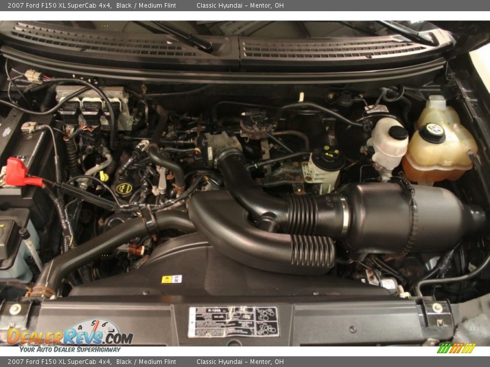 2007 Ford F150 XL SuperCab 4x4 Black / Medium Flint Photo #14