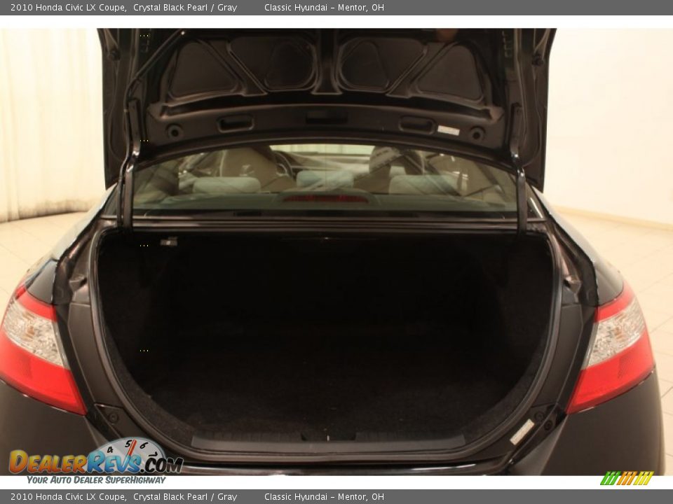 2010 Honda Civic LX Coupe Crystal Black Pearl / Gray Photo #13