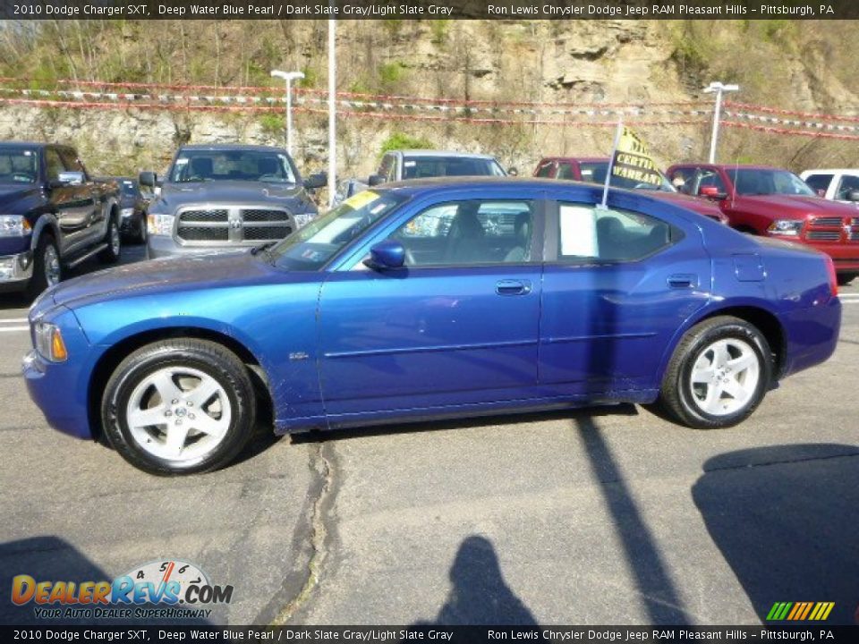 2010 Dodge Charger SXT Deep Water Blue Pearl / Dark Slate Gray/Light Slate Gray Photo #2