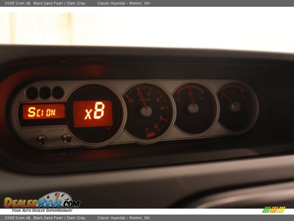 2008 Scion xB Black Sand Pearl / Dark Gray Photo #8