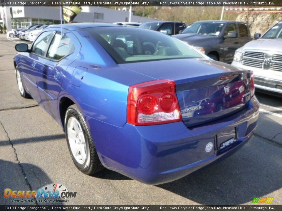 2010 Dodge Charger SXT Deep Water Blue Pearl / Dark Slate Gray/Light Slate Gray Photo #3