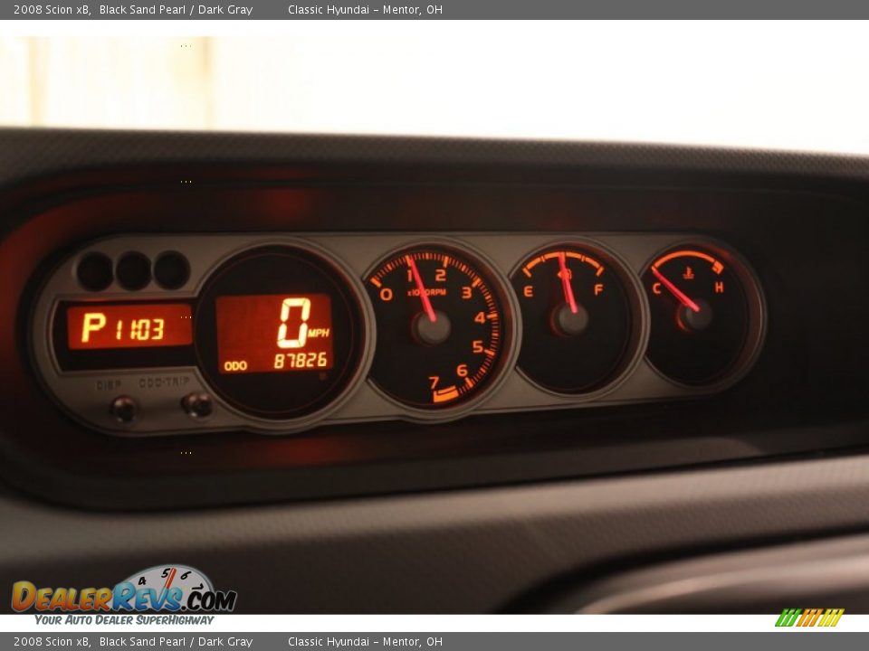 2008 Scion xB Black Sand Pearl / Dark Gray Photo #9