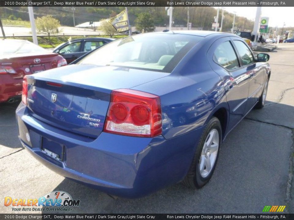 2010 Dodge Charger SXT Deep Water Blue Pearl / Dark Slate Gray/Light Slate Gray Photo #5