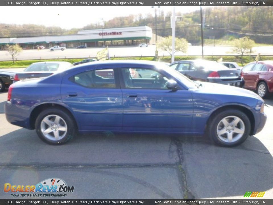 2010 Dodge Charger SXT Deep Water Blue Pearl / Dark Slate Gray/Light Slate Gray Photo #6