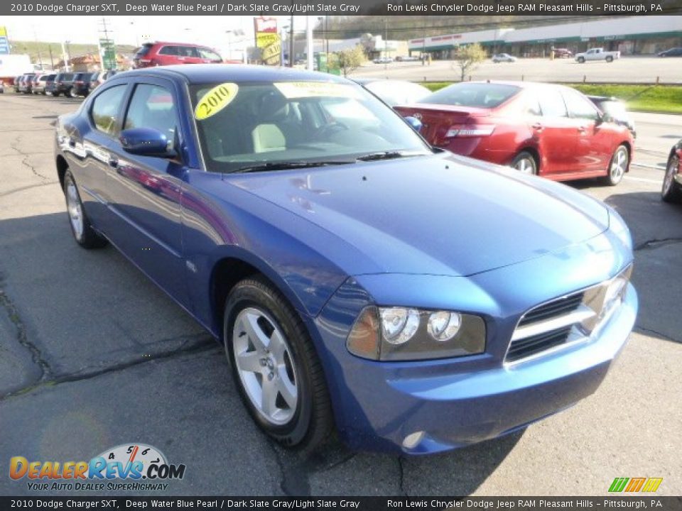 2010 Dodge Charger SXT Deep Water Blue Pearl / Dark Slate Gray/Light Slate Gray Photo #7
