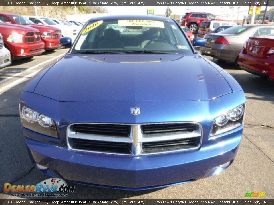 2010 Dodge Charger SXT Deep Water Blue Pearl / Dark Slate Gray/Light Slate Gray Photo #8