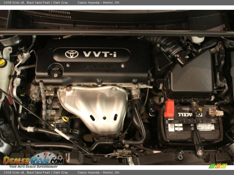 2008 Scion xB Black Sand Pearl / Dark Gray Photo #16