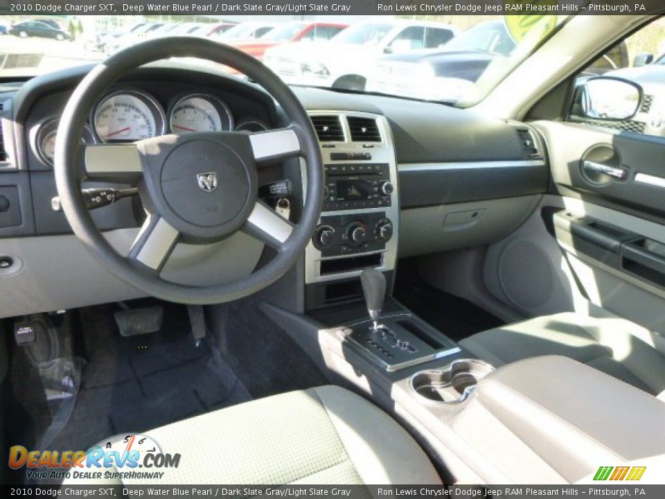 2010 Dodge Charger SXT Deep Water Blue Pearl / Dark Slate Gray/Light Slate Gray Photo #12